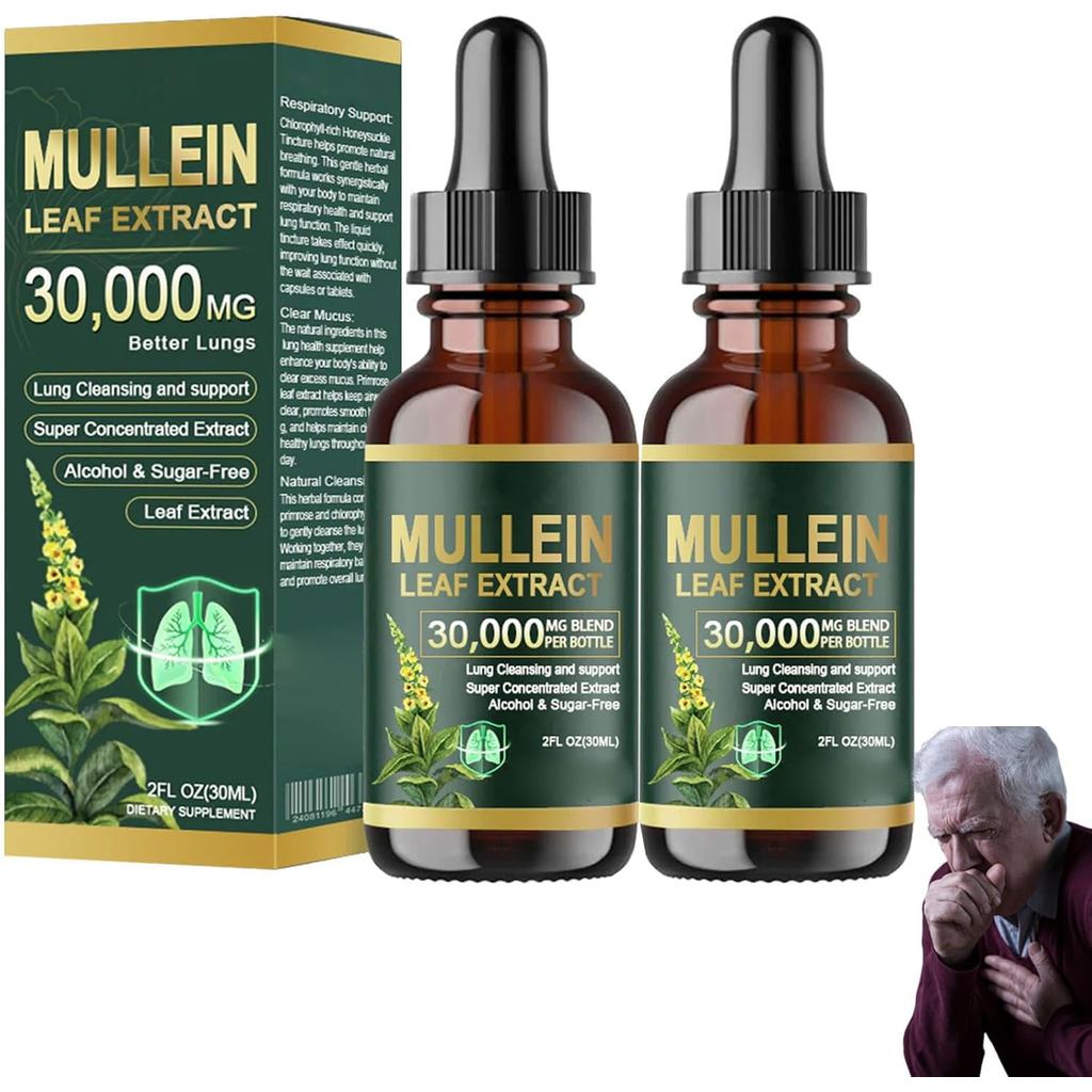 OrganicLungMulleinLeafExtractDrops, MulleinDropsforLungs, MulleinLeafExtractforLungs, CleanseandResp