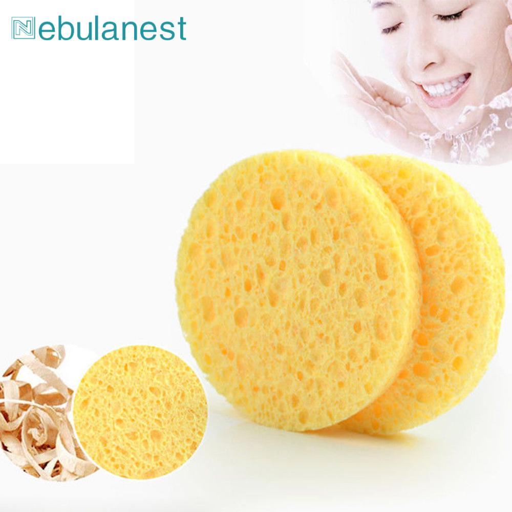 NEBULANEST Compress Puff Soft Exfoliator Cleanup Face Wash Pad