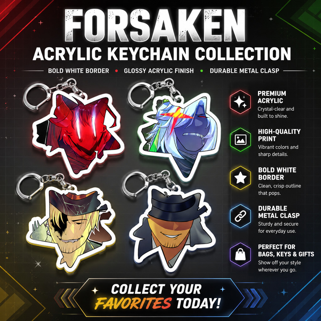 Ganci / Gantungan Kunci Akrilik ROBLOX FORSAKEN STAR KEYCHAIN (C00LKIDD, 1X1X1X1 BETRAYED, GASHARPOO