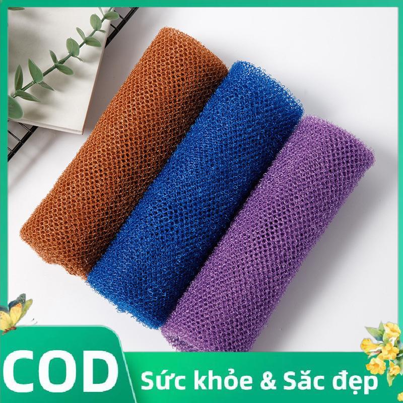 Trong Kho Phi Net Tắm Bọt Biển, 14x77Cm Tẩy Tế Bào Chết Tắm Cơ Thể Scrubber, Da mượt mà Cá Tuyết