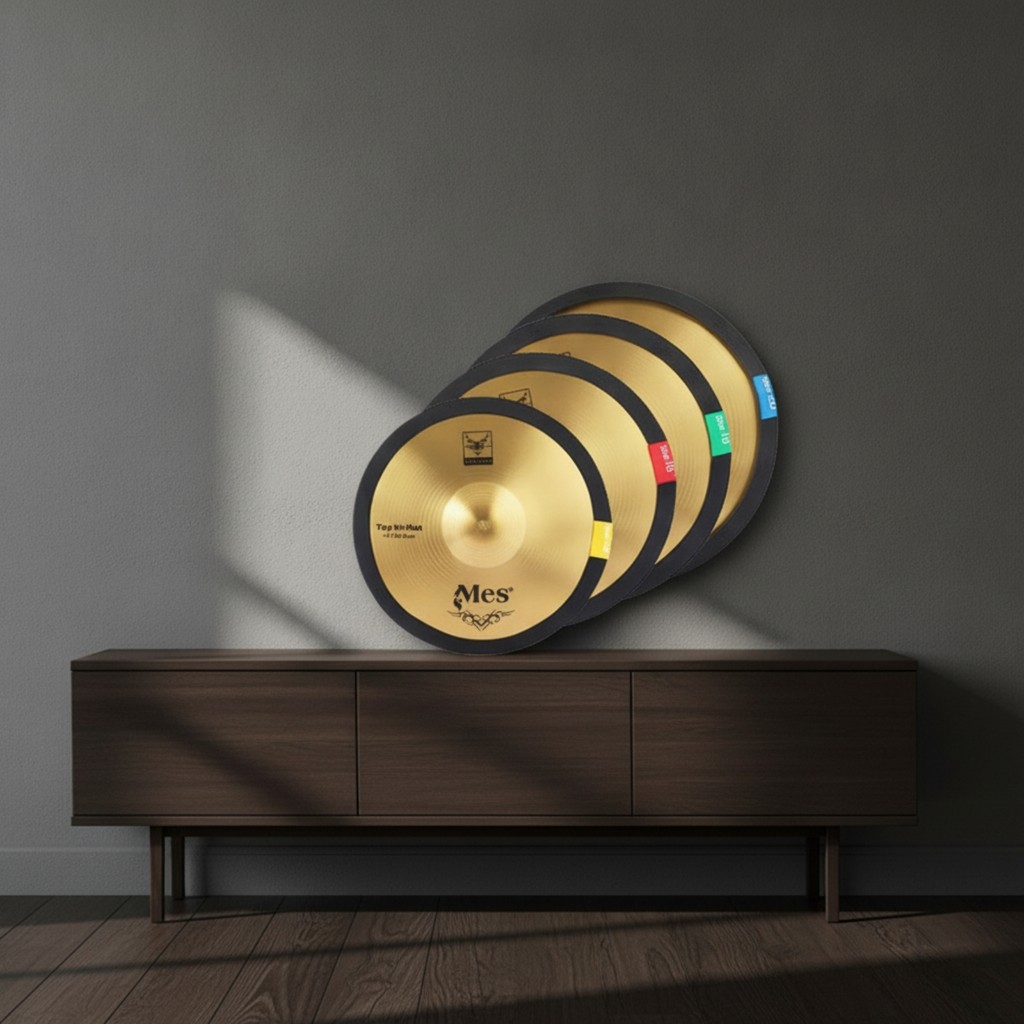 4 Miếng Cymbal Tắt Tiếng Ban Nhạc Linh Hoạt Cymbal Giảm Chấn Trống Giảm Tiếng Ồn Phụ Kiện Mềm Mại Ch