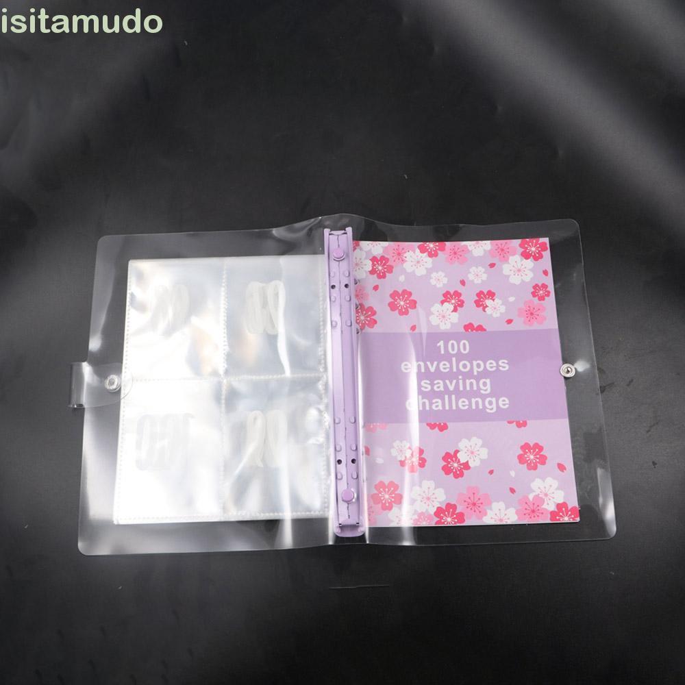 ISITAMUDO 100 Chất kết dính thử thách phong bì, Tiết kiệm tiền Quản lý tài chính 100 Thử thách tiết 
