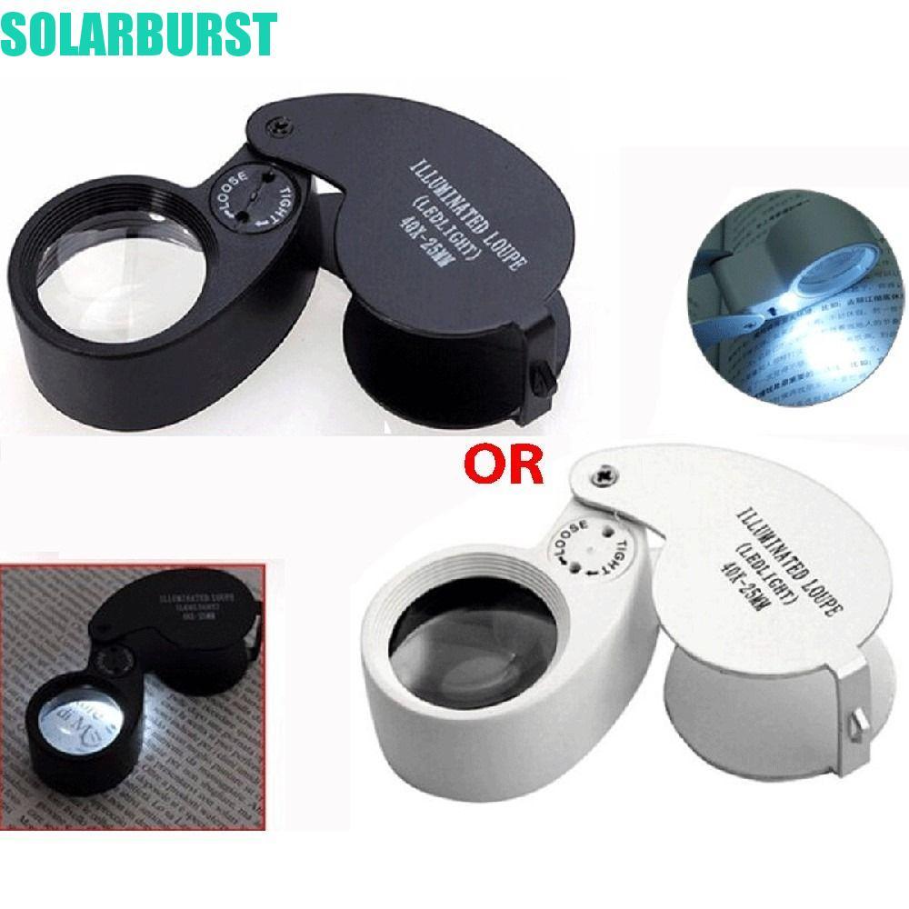 Kính lúp có thể gập lại SOLARBURST, Kính lúp có độ sáng cầm tay 40X, Tem ống kính gấp 40X