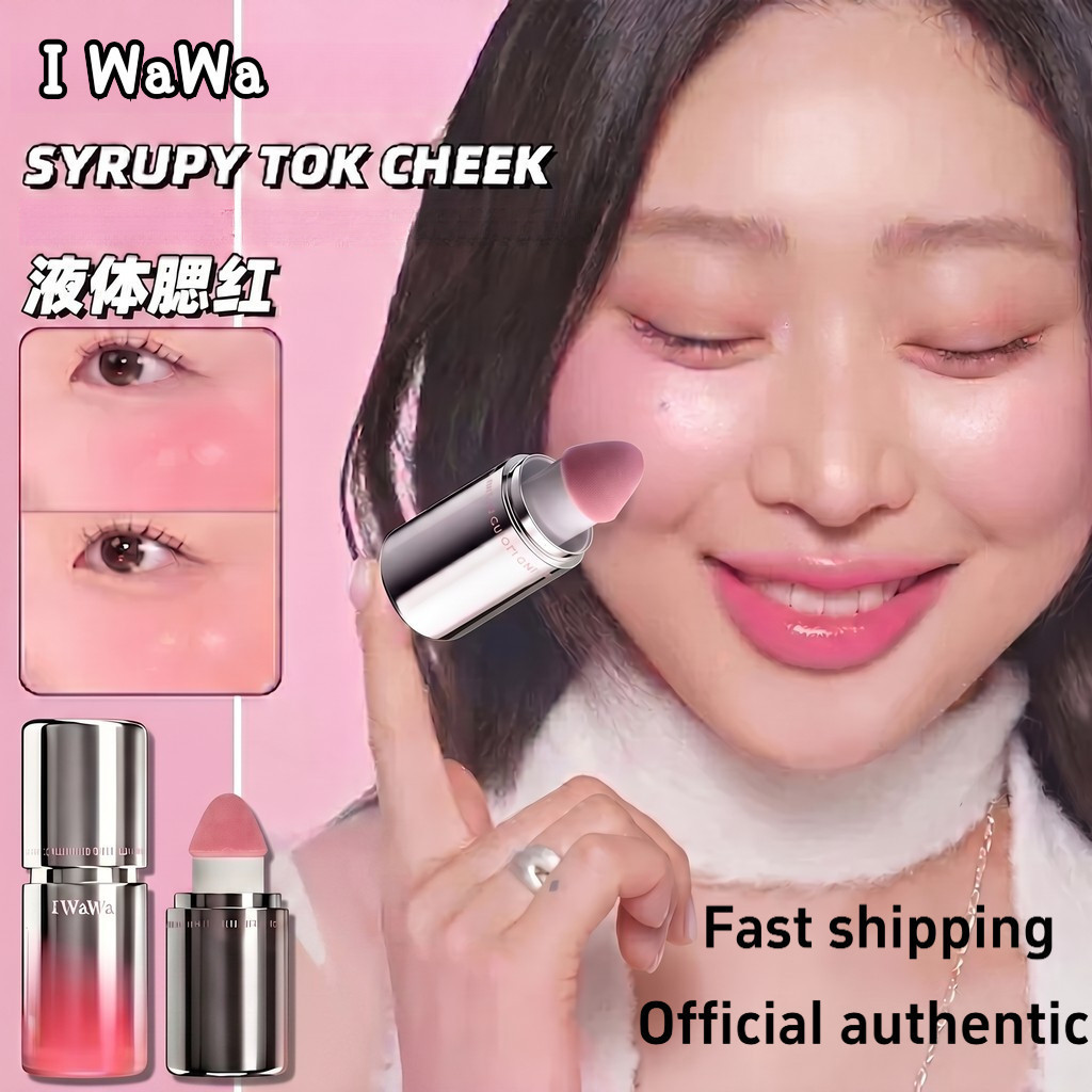 Hàng hóa giao ngay Malaysia 【 iwa Liquid má hồng 】 iwawa Liquid Blush Youthful Clear and Natural Glo