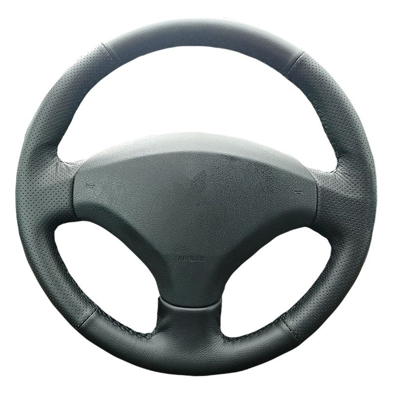 Vỏ bọc vô lăng ô tô bằng da sợi nhỏ phong cách thể thao cao cấp Tương thích với Peugeot cũ 308 và 40