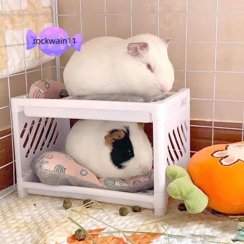 ROCWAIN11 Pet Bunk Bed Hideout Corner Sleeping Guinea Pig