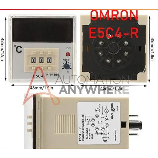 Bộ điều khiển nhiệt độ Omron E5C4-R E5C4-R20K