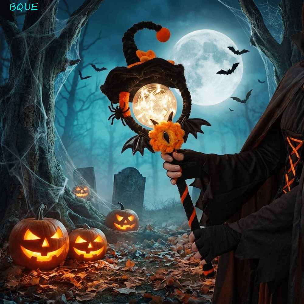 BQUE Halloween Magic Wand, Light Up Bendable Halloween DIY Fairy Stick, Creative Handmade DIY Kit Lu