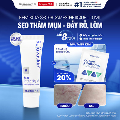 Kem Xóa Mờ Sẹo Scar Esthetique 10ML - Lấp Đầy Sẹo Rỗ, Sẹo Lõm, Sẹo Mụn, Thâm Mụn - Rejuvaskin, Trị Sẹo Chuẩn Y Khoa