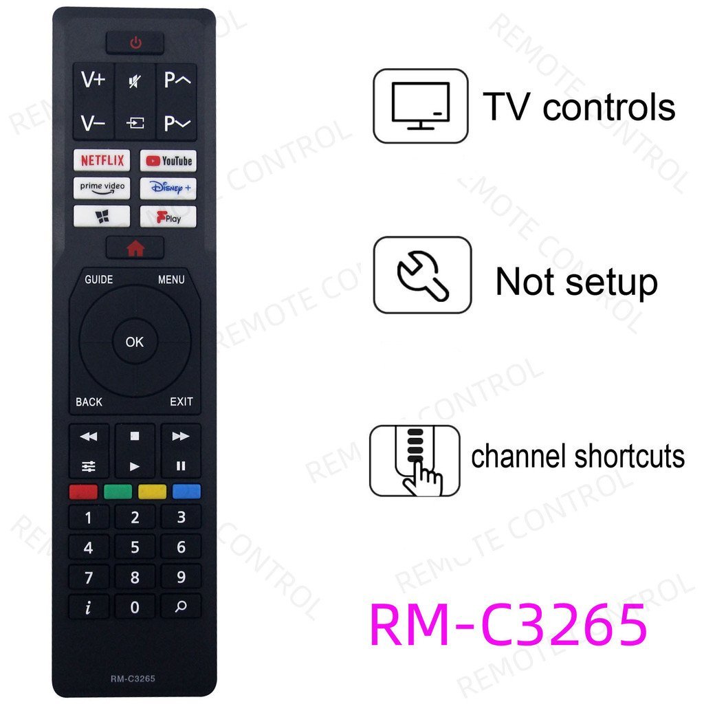Thích hợp cho điều khiển từ xa TV JVC RCA45185 RCA45186 RM-C3604 C3265 C3266 2J9Q
