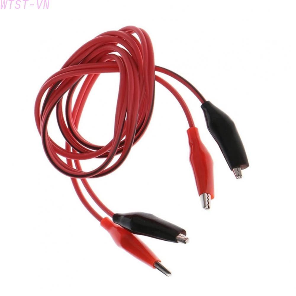 Essential Electrical Test Tool Silicone Two Clamp For Alligator Clip Power Cable