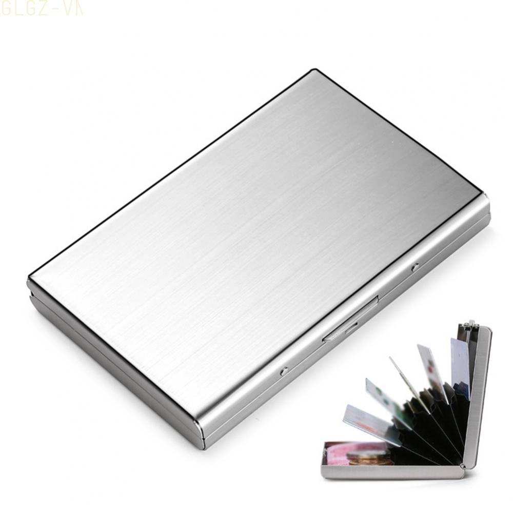 Credit Card Holder Metal Construction Accordion Storage Slim Pocket Design