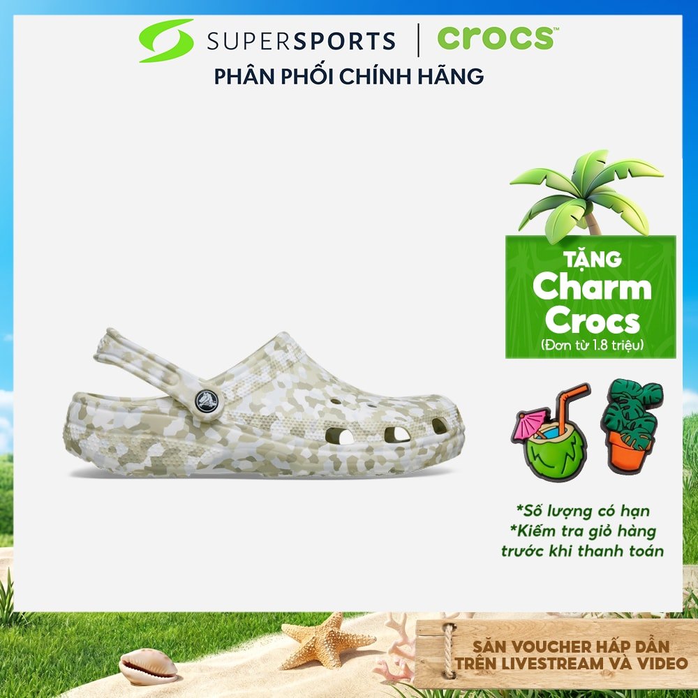 Giày Clog Unisex Crocs Classic Confetti - 212462-2MT ADS05 LS200