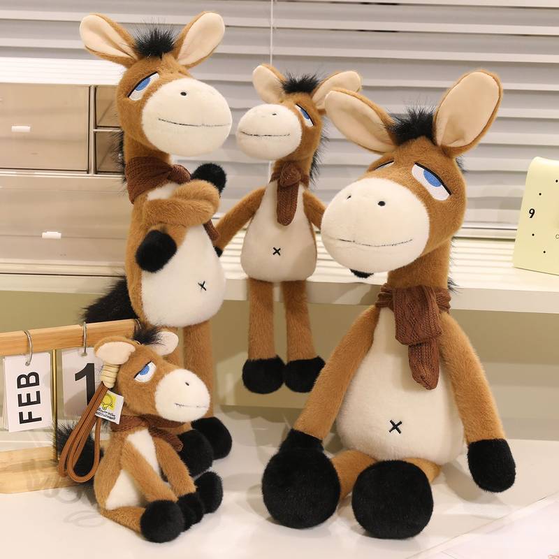 Cute Little Donkey Plush Toy Ugly and Cute Doll Ragdoll Child Sleeping Soothing Pillow Iaww
