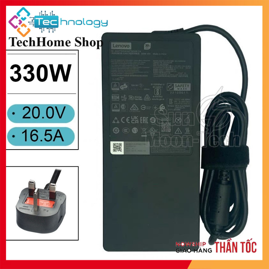Sạc Laptop Lenovo 330W 20V 16.5A Chân USB Legion 7i Pro Gen8 Gaming Laptop I9 13900H