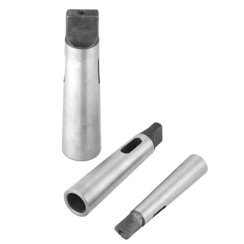 #ROYALLADY#Morse Taper Adapter Reducing Drill Chuck Sleeve MT1 MT2 Length 92mm Silver Color