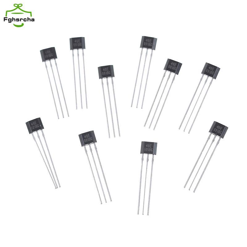 10 chiếc Hall element 49E OH49E SS49E Cảm biến tuyến tính Cảm biến Hall