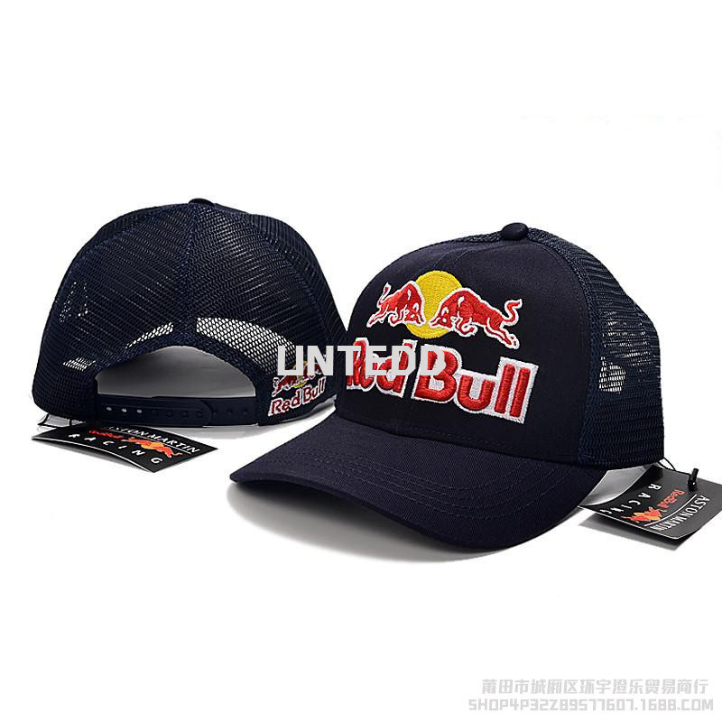 [Mũ lưới RedBull RedBull Mũ lưới] Mũ ngoài trời Vành phẳng Racing F1 Hạm đội xe máy Mũ bóng chày thể
