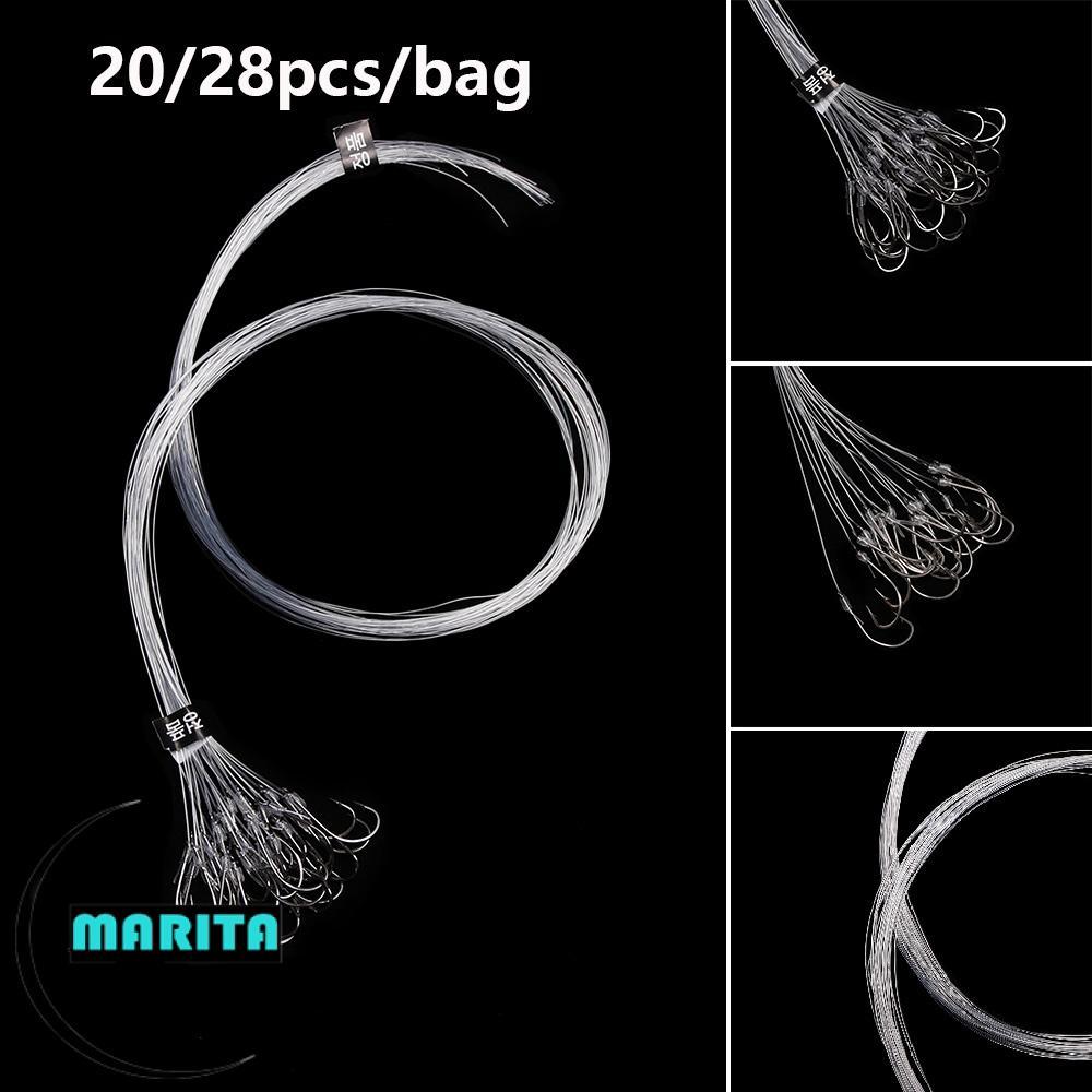 MARITA 20 / 28 Chiếc Dây Câu Nylon Sắc Nét Chất Lượng Cao Barb Mồi Cá