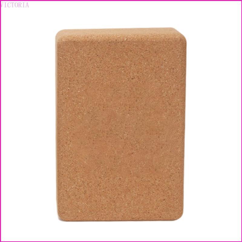 VIC Fitness and Stretching Mật độ Cork Yoga Block Gạch Yoga Cork tự nhiên