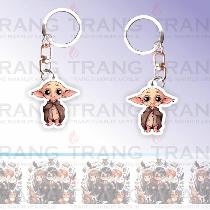 Gantungan Kunci Akrilik Harry Potter chibi / Keychain Acrylic Harry Potter Chibi - Dobby