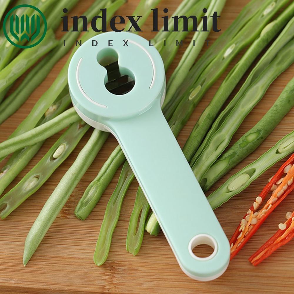  index limit INDEX LIMIT Máy thái đậu xanh Dụng cụ gọt vỏ thực tế bằng thép không gỉ Green Stringer