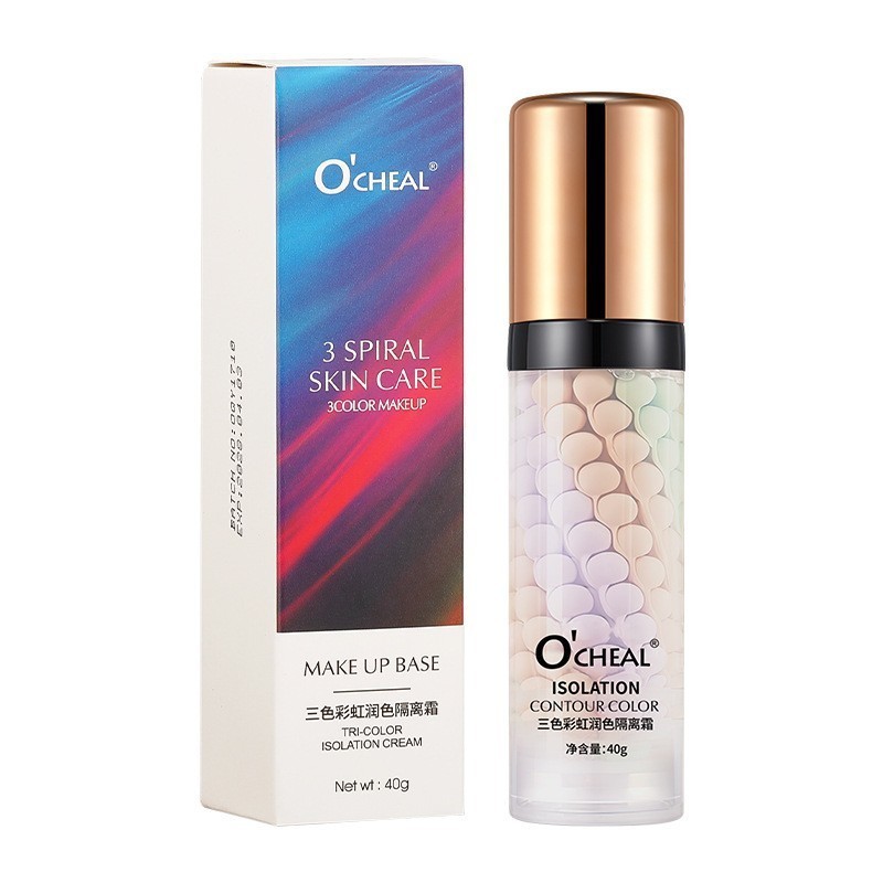 OCHEAL Tricolor Rainbow Base Cream Làm sáng tông màu da Làm mới dưỡng ẩm cho chim Shit Base Cream265