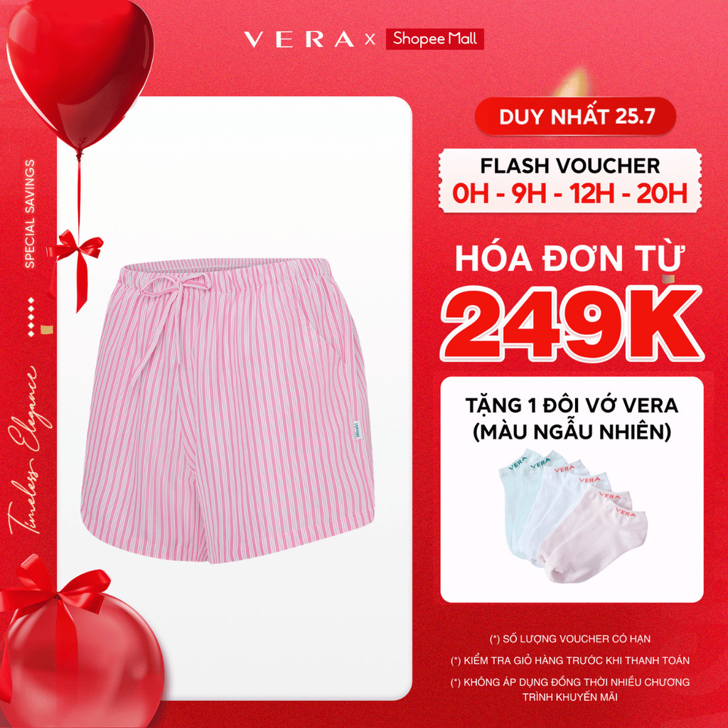 Quần short nữ Misaki kate sọc - M1115