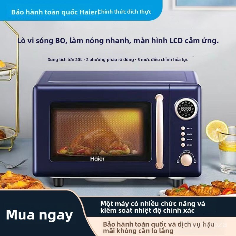 Lo vi song 20L HW-Z20E2A mini gia dinh da nang dieu chinh nut xoay ham nong thuc an chinh hang ben d