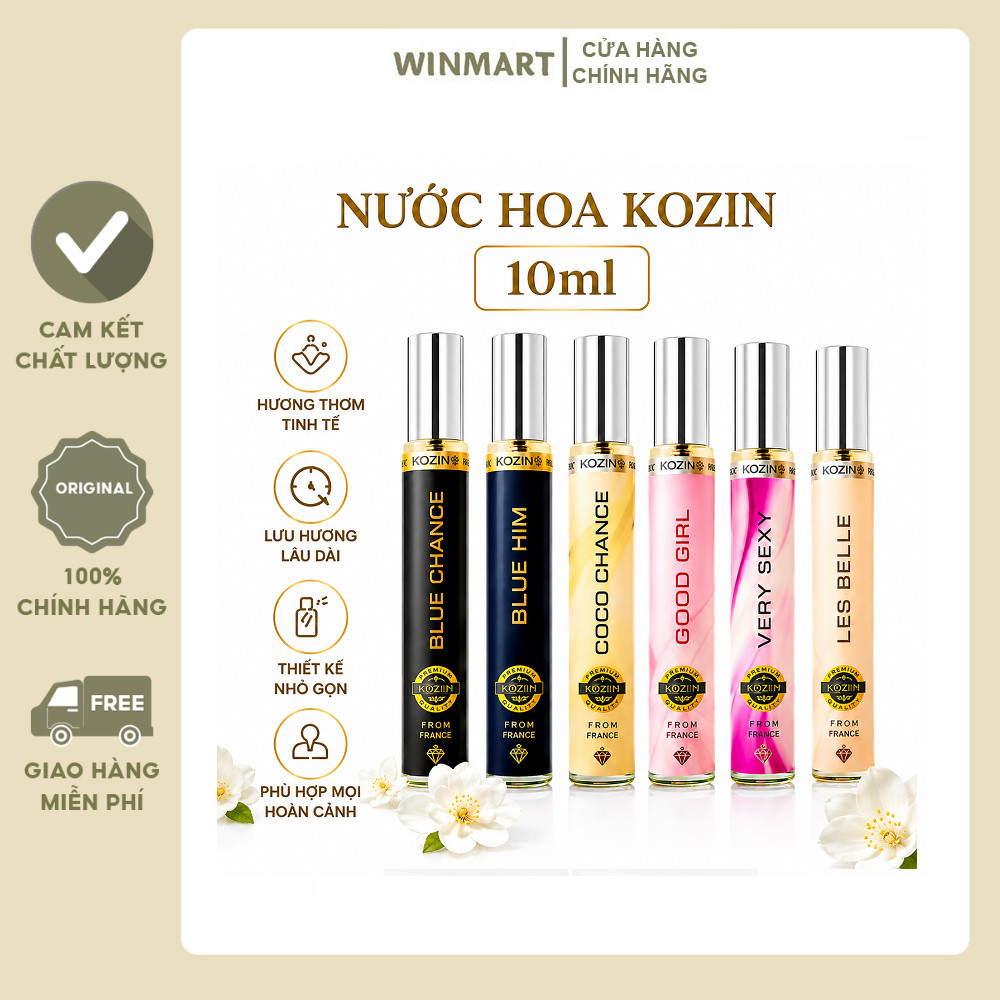 Nước Hoa Chiết Kozin 10ml - Nước Hoa Pháp Lưu Hương 8-12h