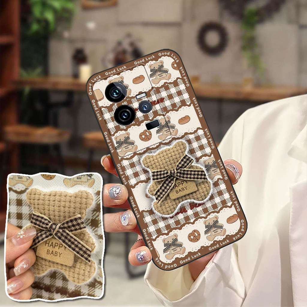 Ốp Lưng Bảo Vệ Ốp lưng VIVO IQOO11 / IQOO11S Hoạt Hình Thêu Mềm 3D Dễ Thương Ba Chiều Sang Trọng Chố
