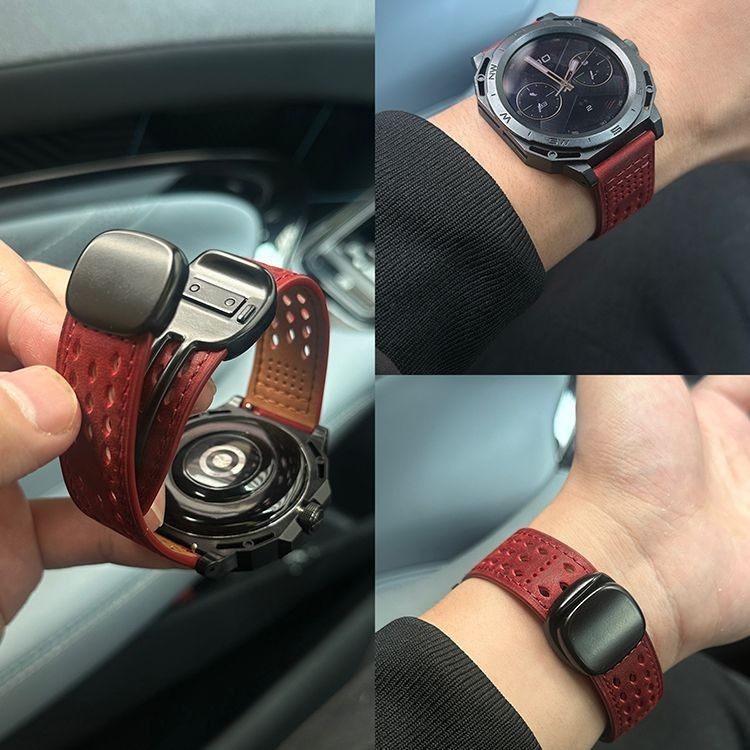 Thích hợp cho Huawei gt cyber watch Case watch gtcyber Strap Modified Case Thoáng khí Crazy Horse Le