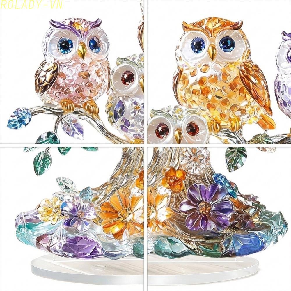 #ROYALLADY#2D Owl Figurine Charming Aesthetic Design Sturdy Construction Material