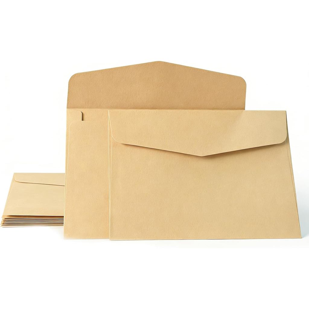 Phong bì 4x6 Phong bì 4x6 cho lời mời, 10 gói phong bì a6 Lời mời thẻ phong bì màu nâu