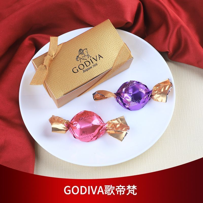 [GODIVA] GODIVA Vatican Bỉ Nhập Khẩu Sữa Truffle Chocolate 2 Món Hộp Quà Cưới Kẹo Lưu Niệm 8.4