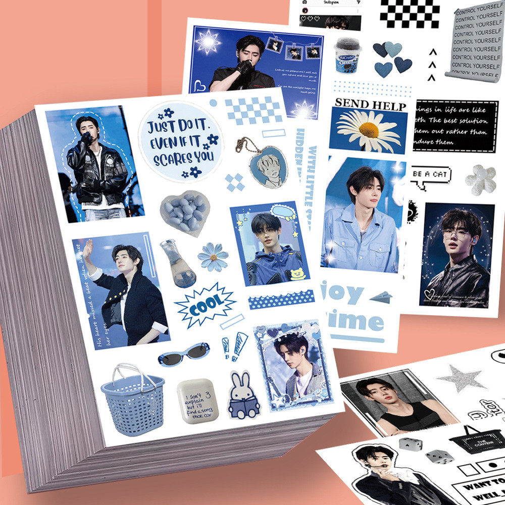 Set 8 tấm sticker siêu xinh Sunghoon nhóm Enhypen dùng trang trí, decor sổ sách, bình nước, nón bảo 