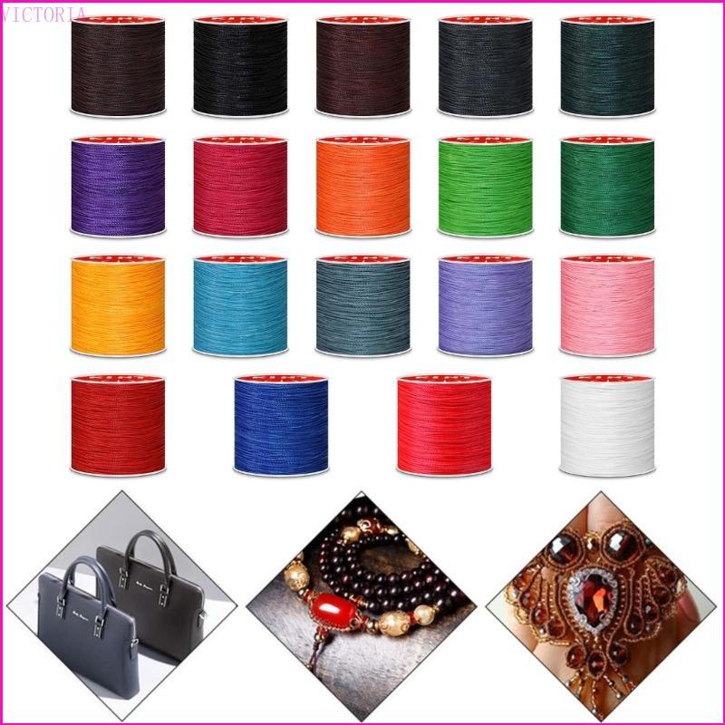 VIC Waxed Cord Craft Waxed Thread Waxed Polyester String 0 45 0 5 0 6mm Dây chỉ may cho vòng tay tra