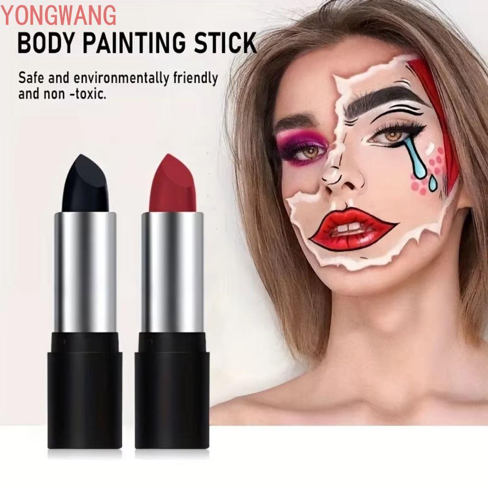 YONGWANG66ZX Body Art Paint Stick, Face & Body Paint Quick-Dry Halloween Face Painting Stick, Trang 