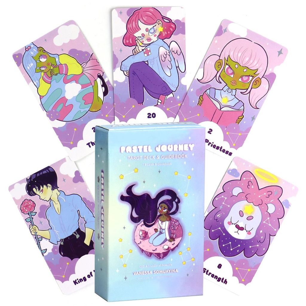 [Hàng có sẵn] 10.3 * 6cm Pastel Journey Tarot English Board Game Card Game Pastel Journey Tarot