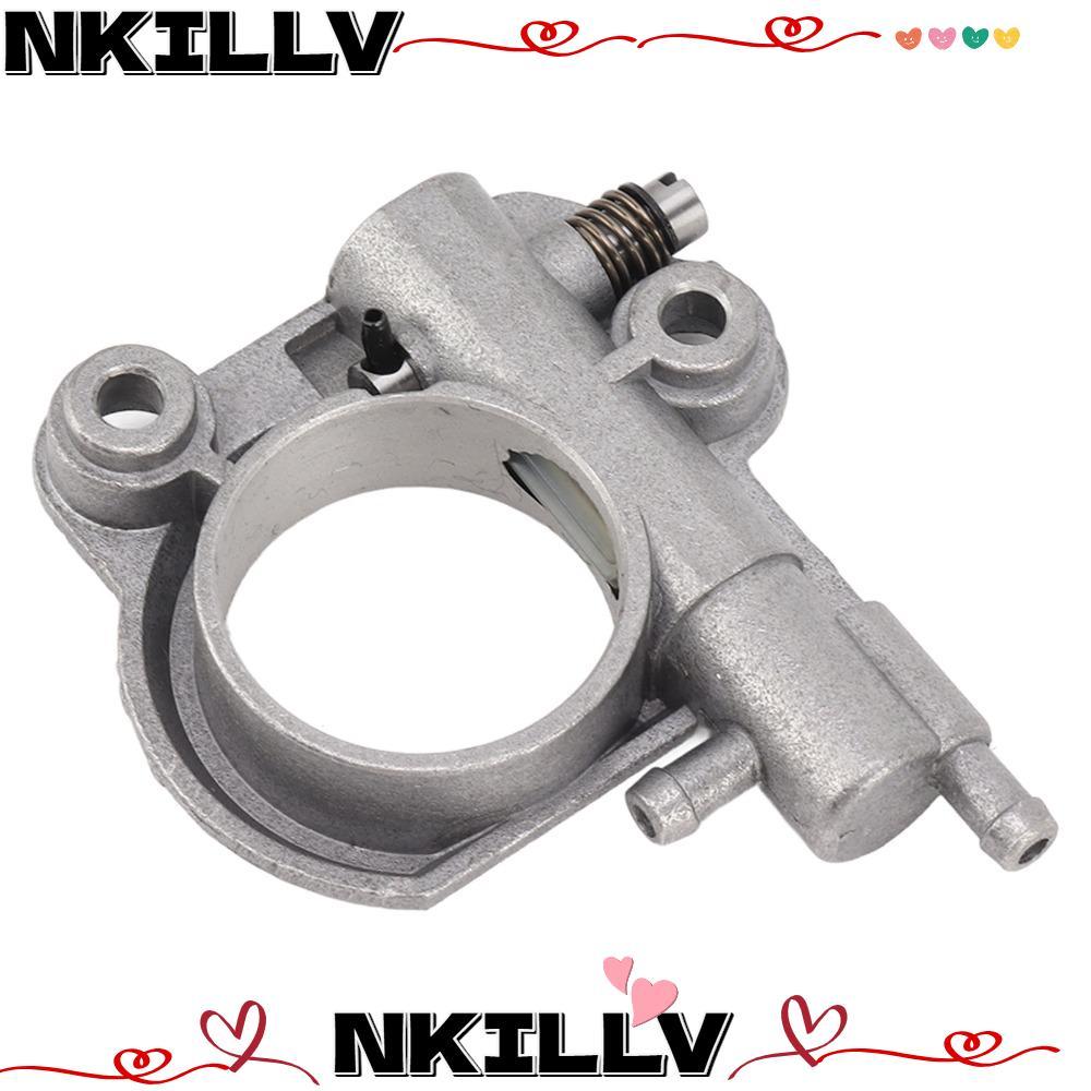 Lắp ráp dầu tự động NKILV, Máy bơm dầu cưa xích bạc nhỏ gọn, Bộ phận thay thế cưa xích sắt cho CS550