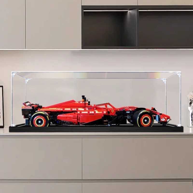 hộp mica trong suốt Clear Acrylic Display Case for Lego 42207 Ferrari SF-24 F1 Car Collector Showcas