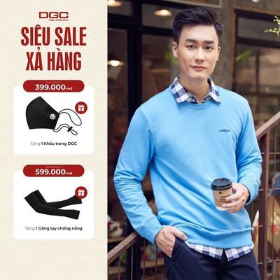 Áo Nỉ Nam Cổ Tròn DGC Kiểu Dáng Năng Động, Thoải Mái - WATBBB03M