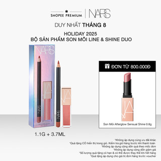 [HO25] Bộ sản phẩm chì kẻ viền môi và son môi dạng lỏng NARS Line & Shine Lip Duo 1.1g + 3.7ml