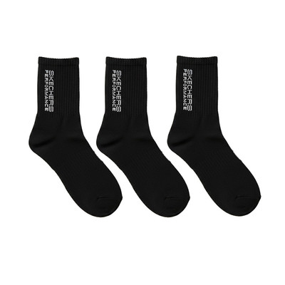 Vớ Thể Thao Unisex Skechers Performance Socks Vớ Dài (3 Đôi) - SP125U261-02L2