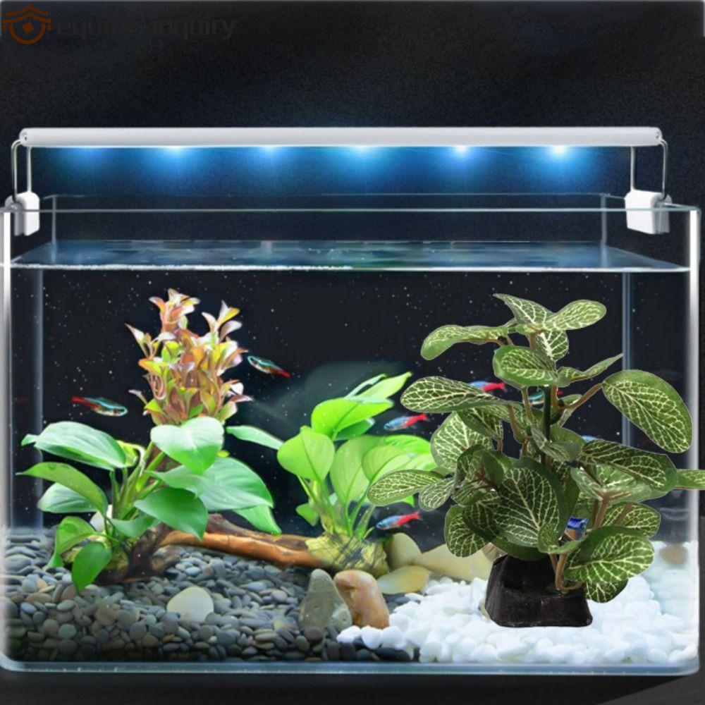 THIẾT BỊ YÊU CẦU Cây Ficus để trang trí bể cá giả nhựa sáng tạo Silk Green Aquarium Plants