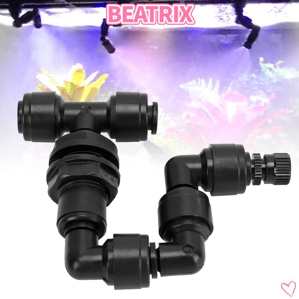 BEATRIX‌ Vòi phun sương, 360° Xoay PP Bò Sát Fogger, Bền Đen Kiểm Soát Độ Ẩm 1 / 4 Inch Quick-Fit Po