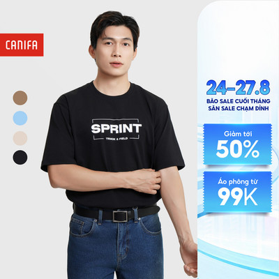 Áo phông nam CANIFA có hình in 8TS25C006