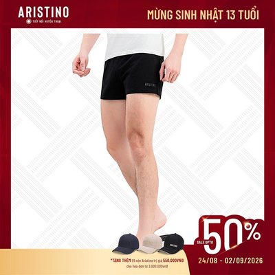 [Có Bigsize] Quần Đùi Thể Thao Gymer Aristino Regular Fit ABS621EGP01 100% Cotton Thoáng Mát Co Giãn