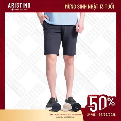Quần Short Âu Thể Thao Kẻ Nam Aristino Regular Fit ASO061AS3/ASO059AS3