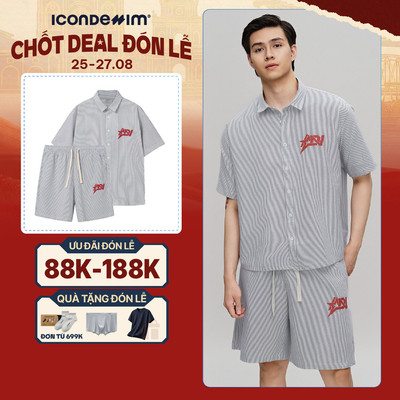 Set Đồ Nam ICONDENIM Oxford Vignette ICDN Star SEID0083